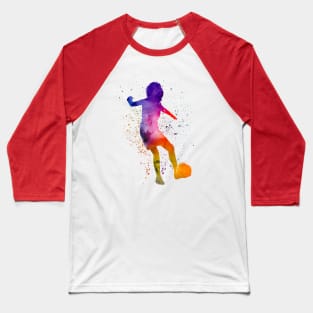 Woman footballer in watercolor Baseball T-Shirt